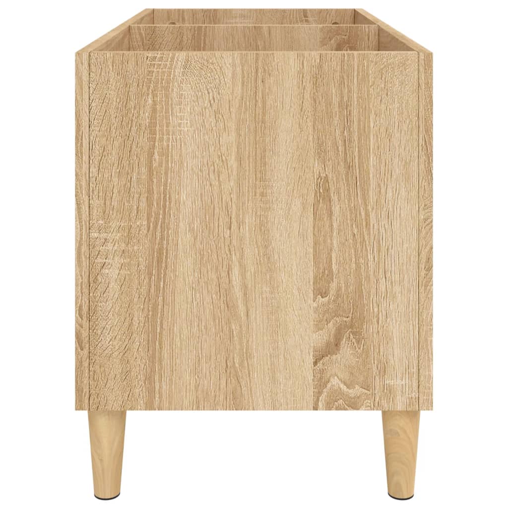 Platenkast 74,5X38X48 Cm Bewerkt Hout Sonoma Eikenkleurig 1