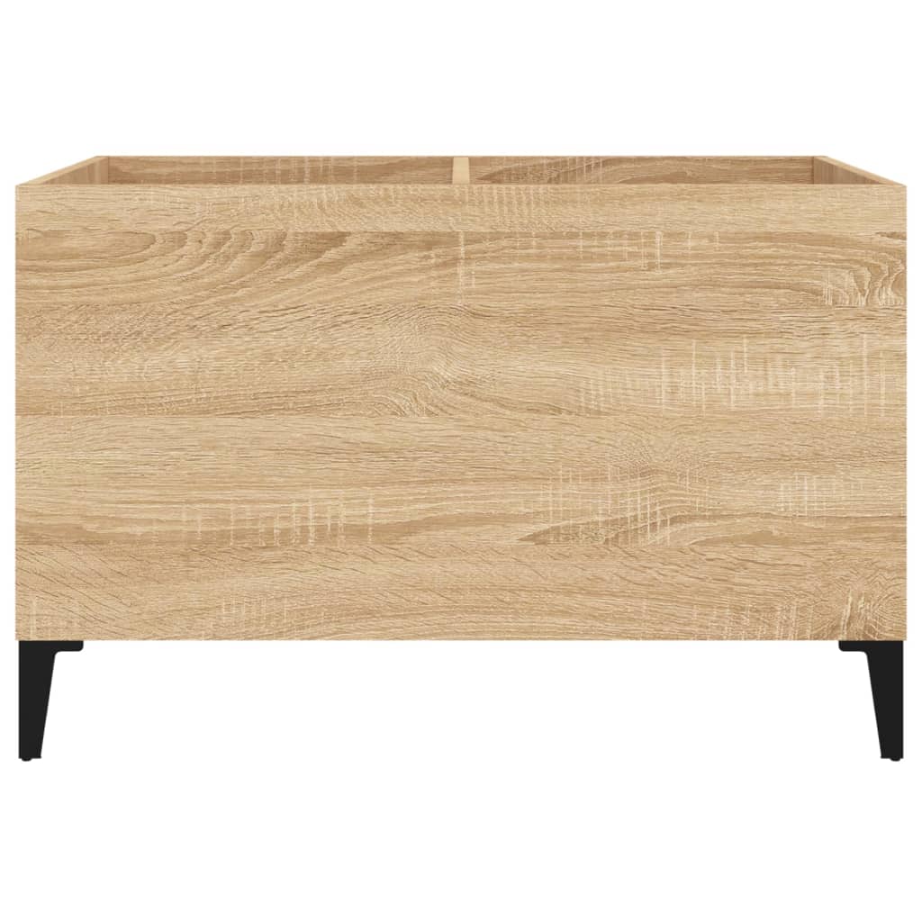 Platenkast 74,5X38X48 Cm Bewerkt Hout Sonoma Eikenkleurig 1