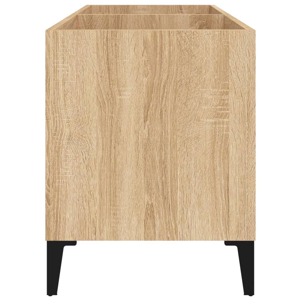 Platenkast 74,5X38X48 Cm Bewerkt Hout Sonoma Eikenkleurig 1