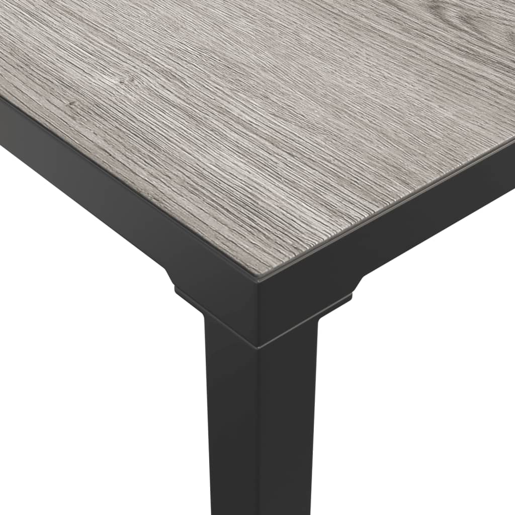 6-Delige Loungeset Poly Rattan Zwart En Grijs 1 2x hoek + 3x midden + Tafel