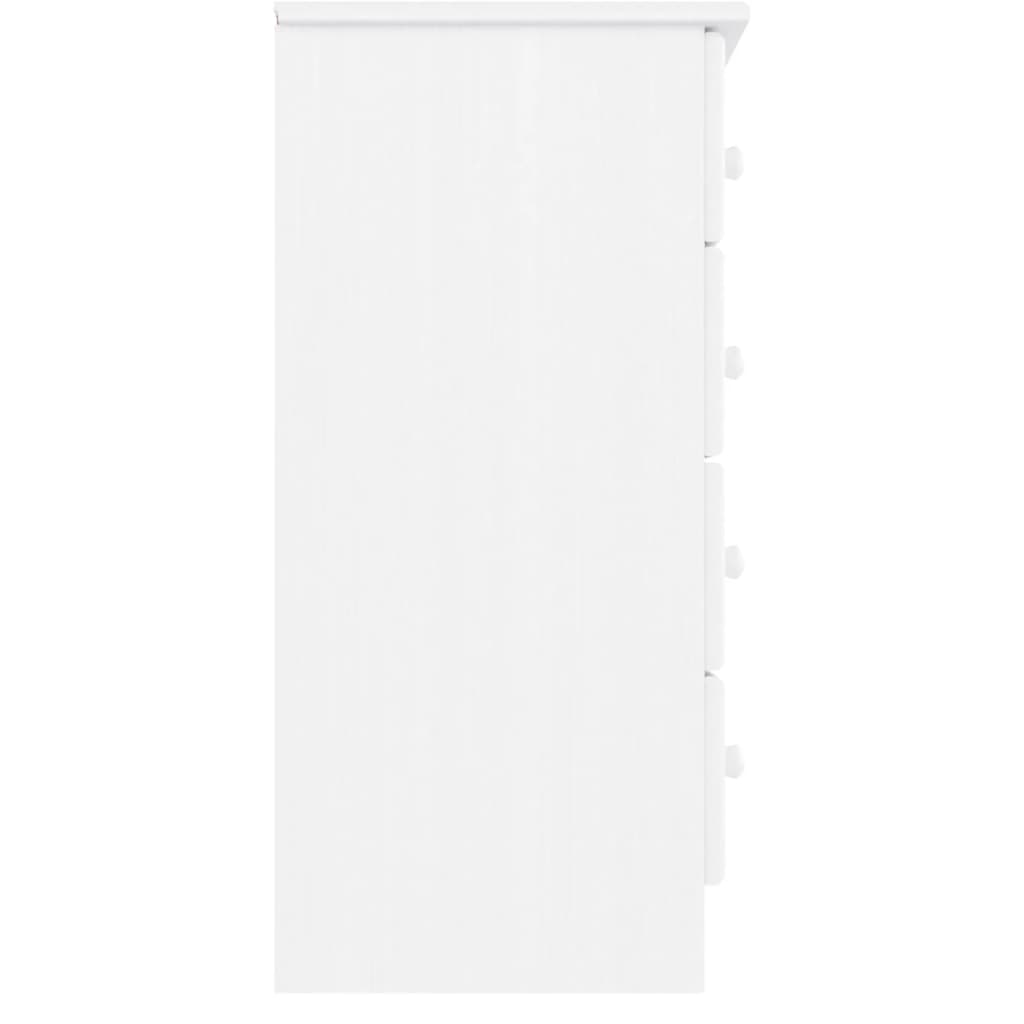 Ladekast ALTA 77x35x73 cm massief grenenhout wit