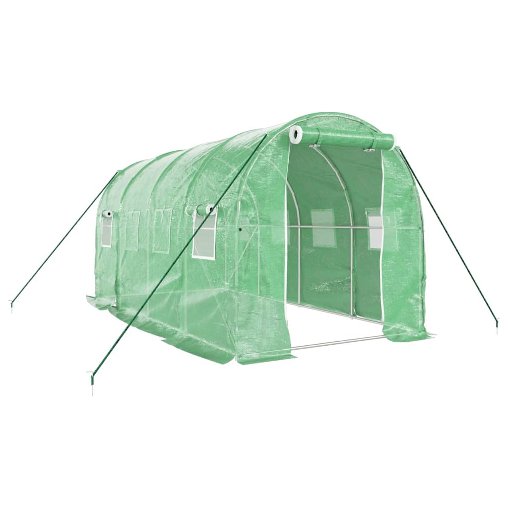 Tuinkas Met Stalen Frame 8 M² 4X2X2 M 1 4 x 2 x 2 m Groen