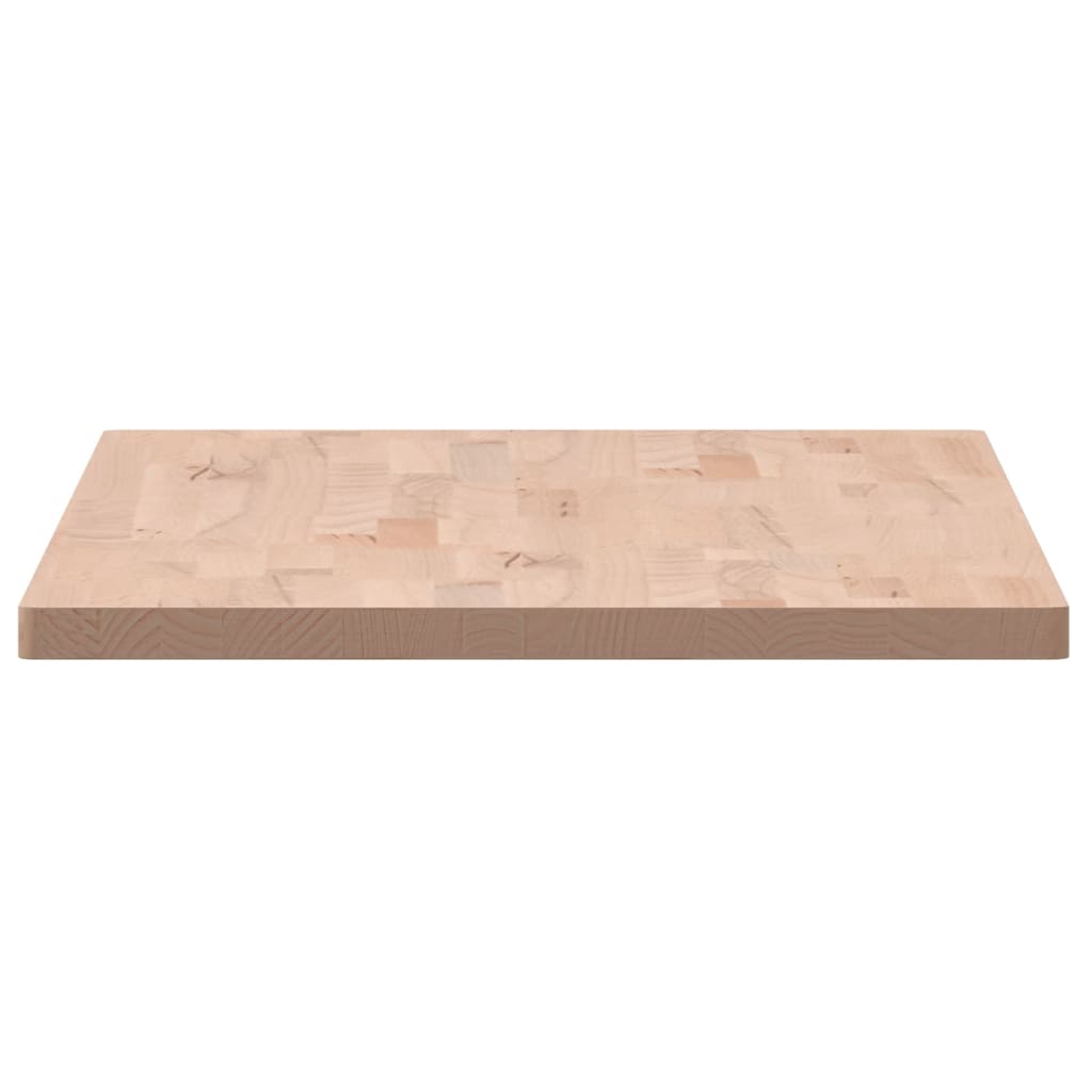 Tafelblad Rechthoekig 00X50X2,5 Cm Massief Beukenhout 100 x 50 x 2.5 cm Naturel