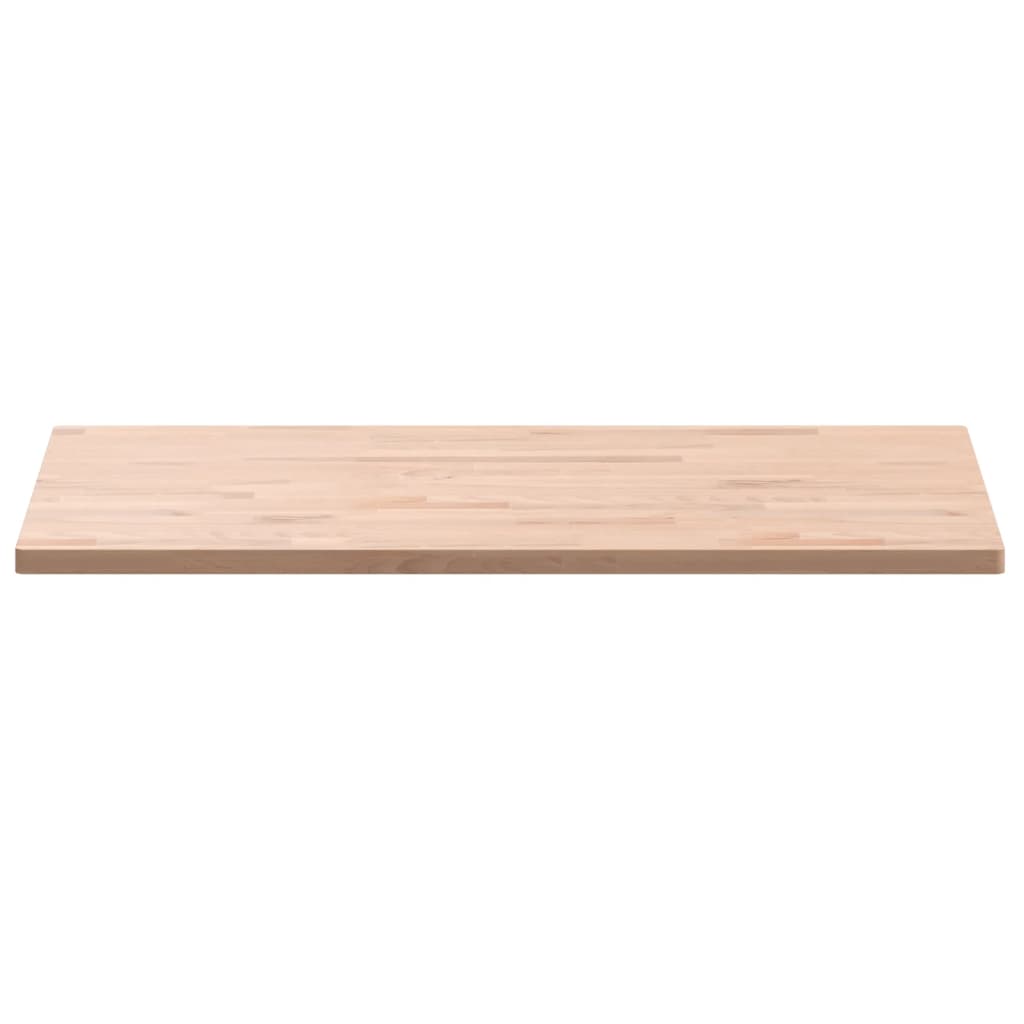 Tafelblad Rechthoekig 00X60X2,5 Cm Massief Beukenhout 100 x 60 x 2.5 cm Naturel