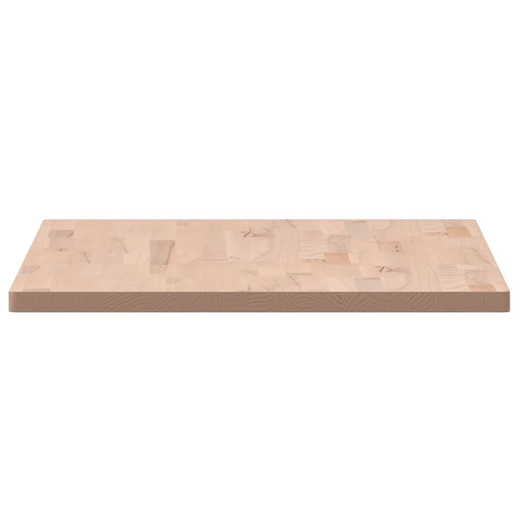 Tafelblad Rechthoekig 00X60X2,5 Cm Massief Beukenhout 100 x 60 x 2.5 cm Naturel