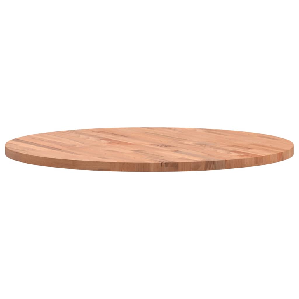 Tafelblad Rond Ø80X2,5 Cm Massief Beukenhout 80 x 2.5 cm Bruin