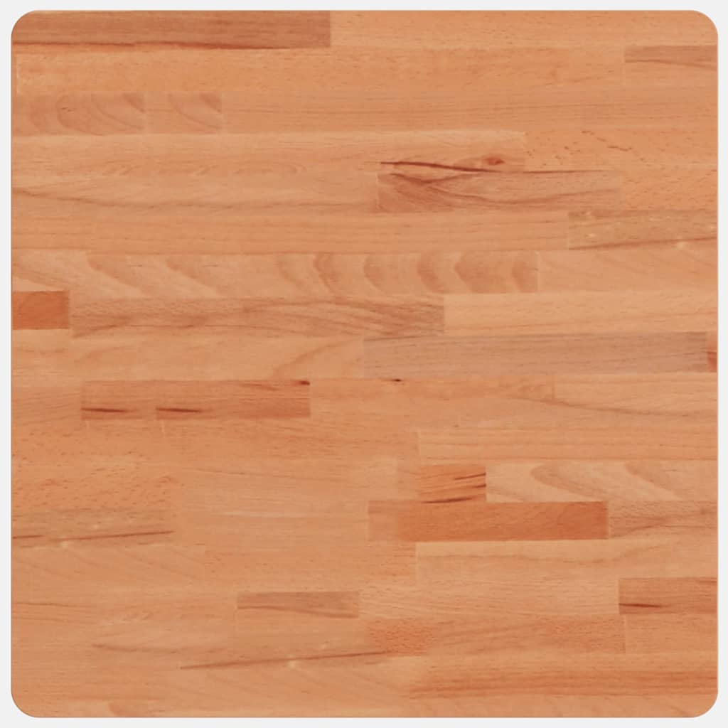 Tafelblad Vierkant 50X50X,5 Cm Massief Beukenhout 50 x 50 x 1.5 cm Bruin