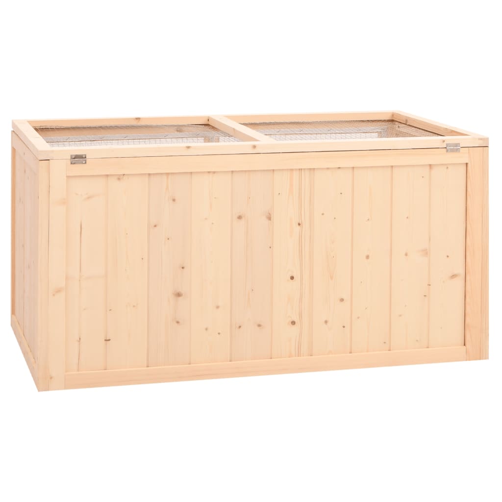 Hamsterkooi 89,5X45X45 Cm Massief Vurenhout 89.5 x 45 x 45 cm