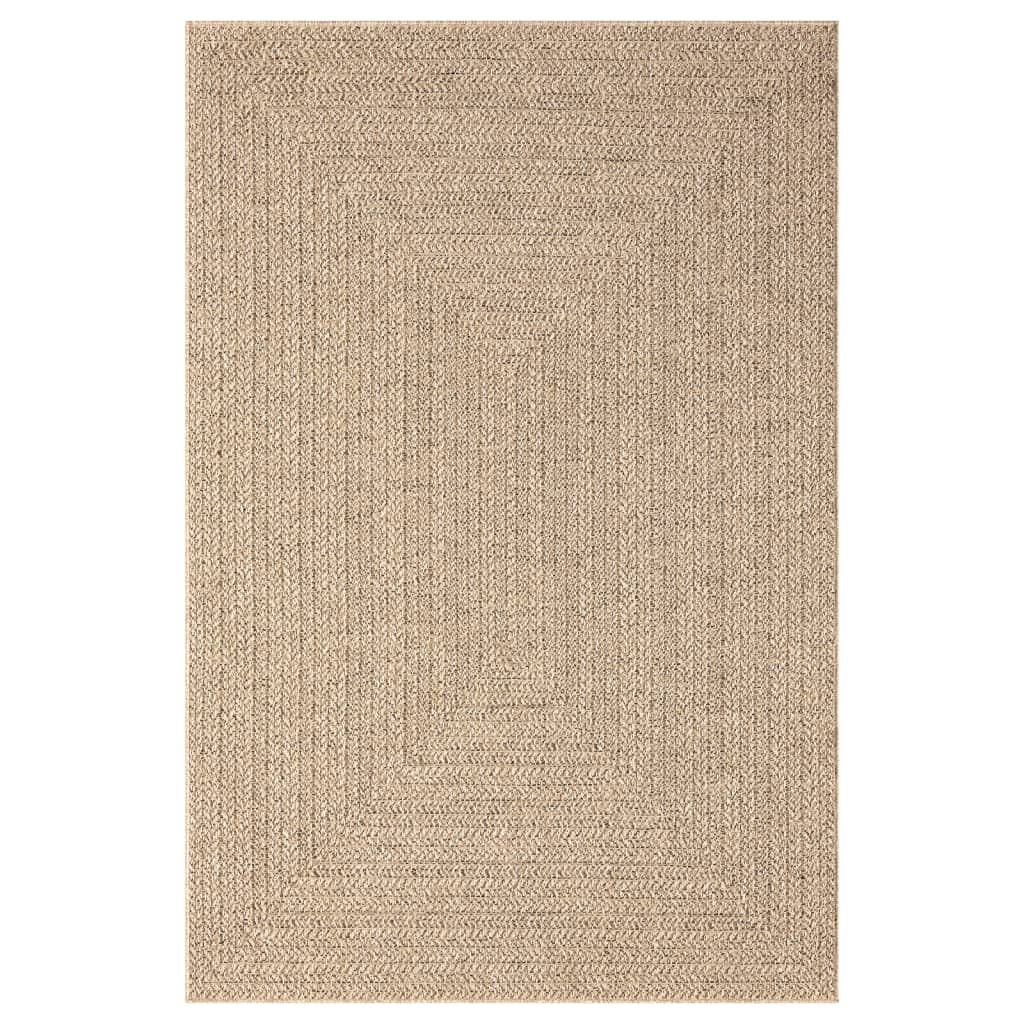 Vloerkleed 120X170 Cm Voor Binnen En Buiten Jute Look 120 x 170 cm Rechthoekig