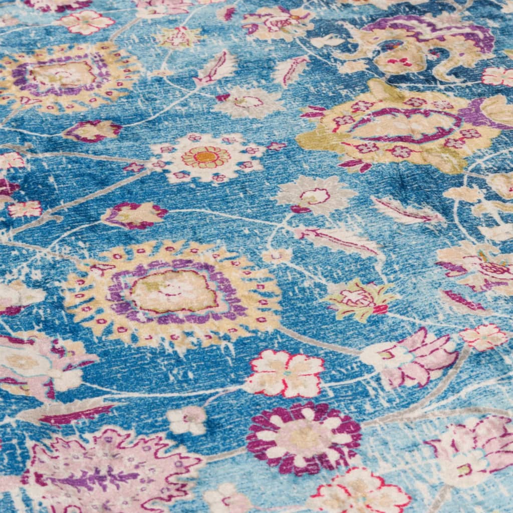 Vloerkleed Wasbaar Anti-Slip Meerkleurig Blue And Pink 120 x 180 cm