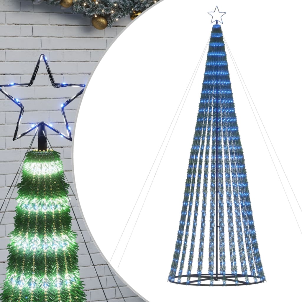 LED-kerstboom 688 LEDs 300 cm blauw