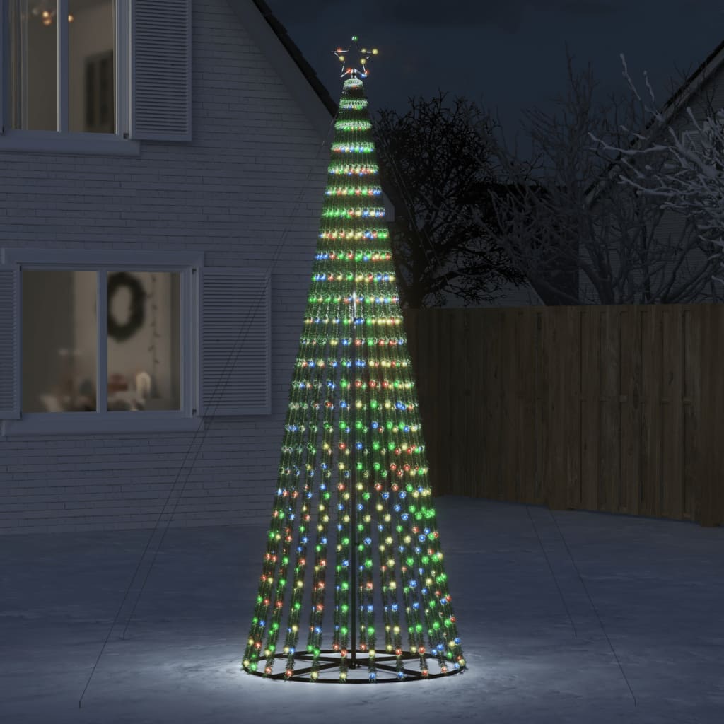 LED-kerstboom 688 LEDs kleurrijk 300 cm