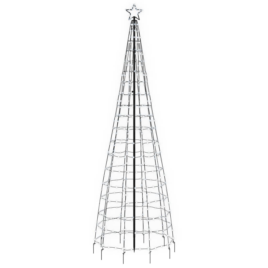 Lichtkegel met grondpinnen 570 koudwitte LED's 300 cm