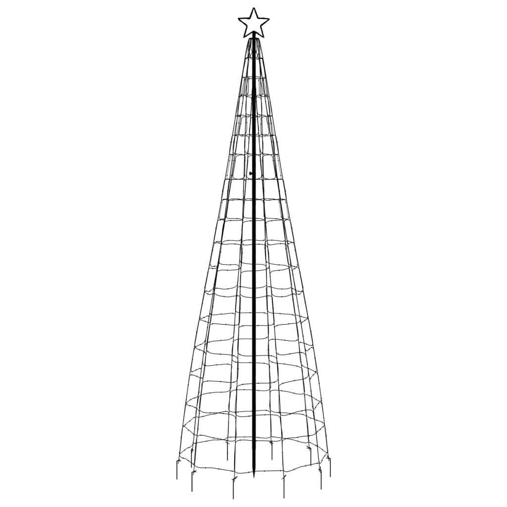 Lichtkegel met grondpinnen 570 koudwitte LED's 300 cm