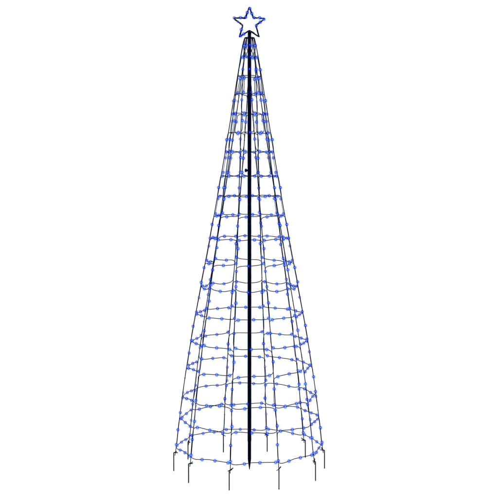 Lichtkegel met grondpinnen 570 blauwe LED's 300 cm