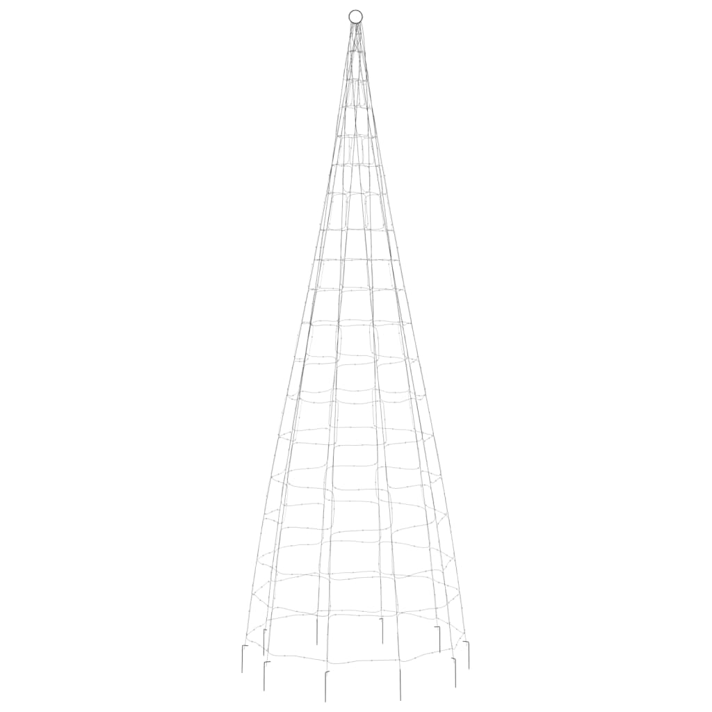 LED-kerstboom aan vlaggenmast 550 LED's warm wit 300 cm