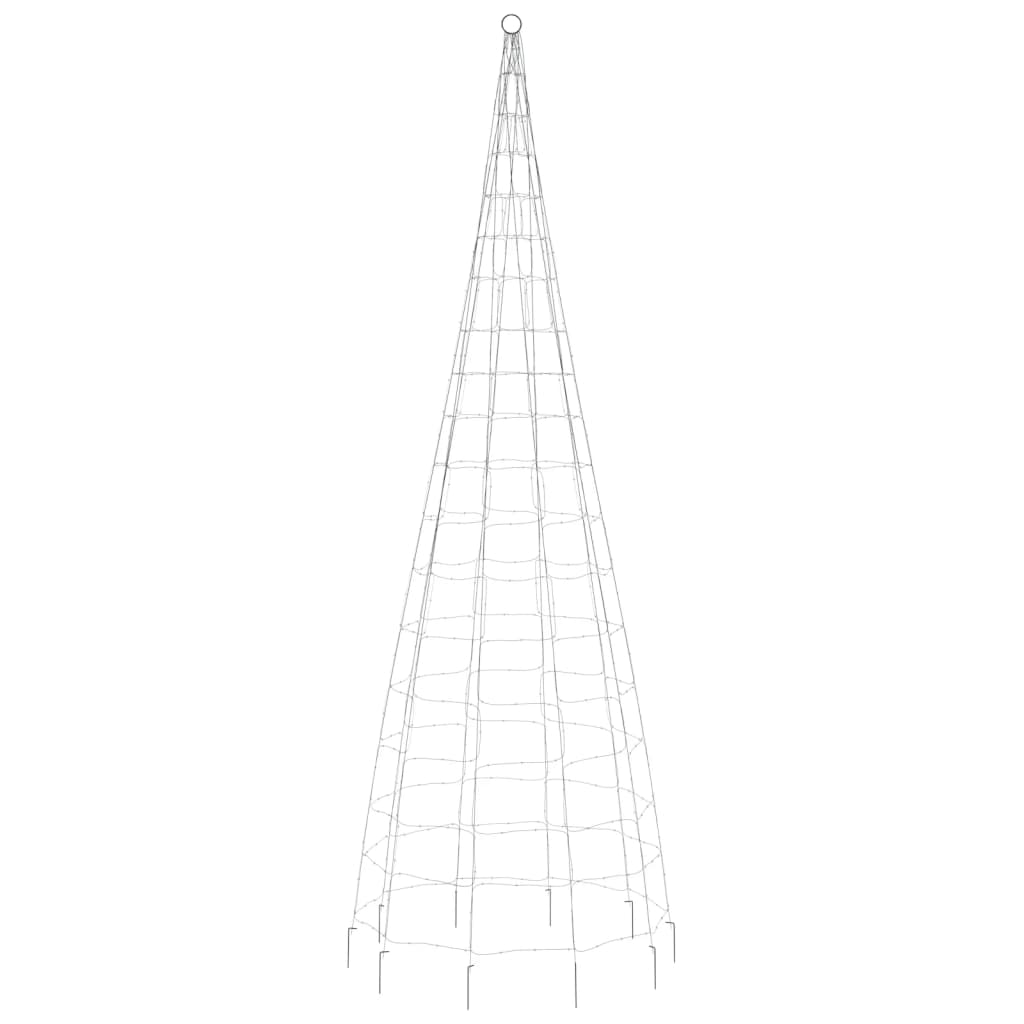 Lichtkegel met grondpinnen 550 meerkleurige LED's 300 cm