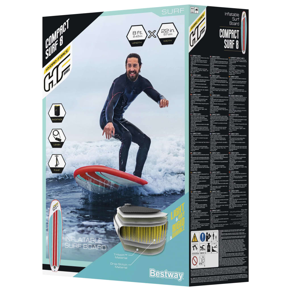 Hydro-Force Stand Up Paddleboard Compact Surf 8 243x57x7 cm