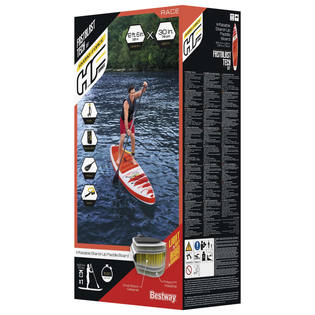 Hydro-Force SUP Fastblast Tech set opblaasbaar 381x76x15 cm