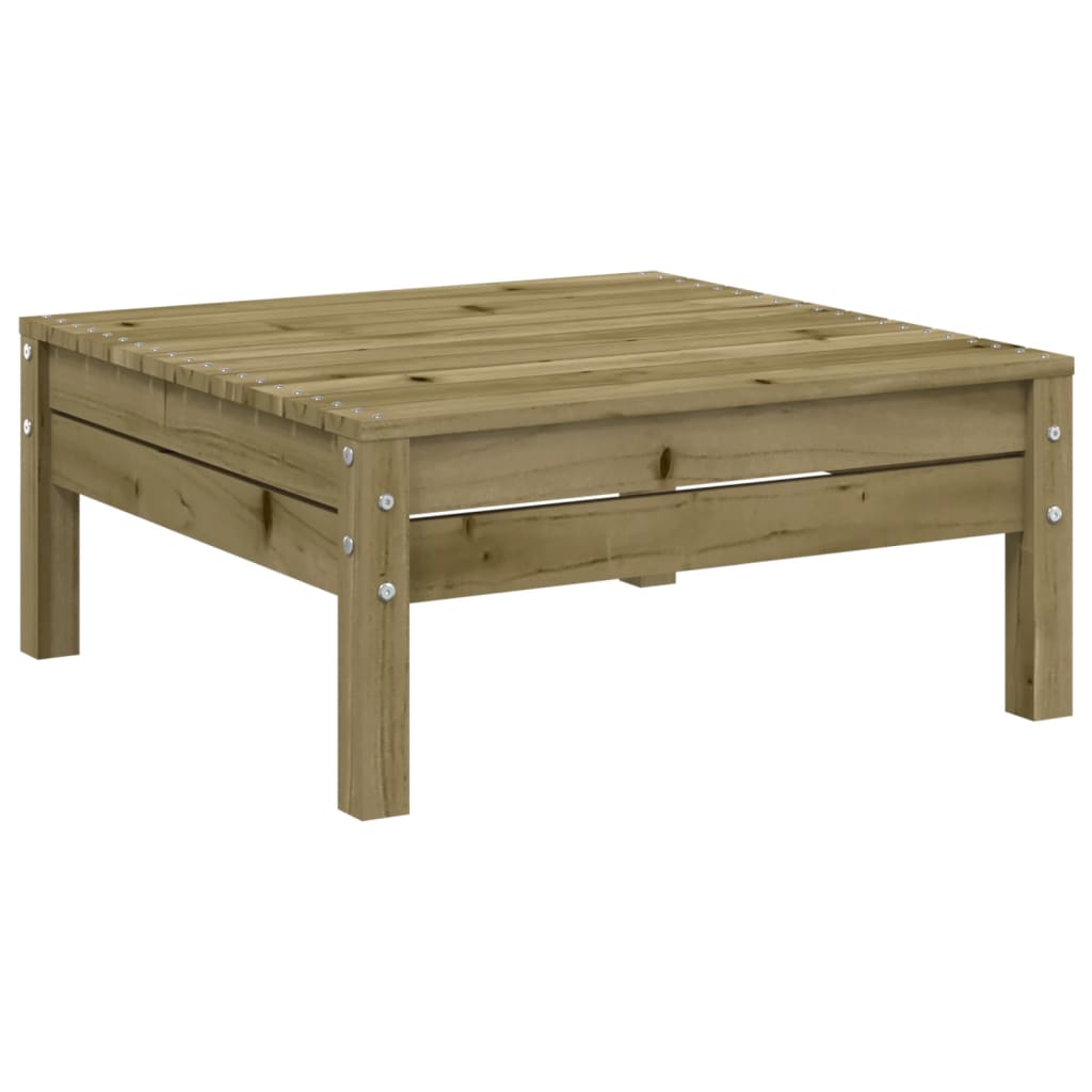 Tuinbank 2-Zits Met Voetenbank Geïmpregneerd Hout Naturel geïmpregneerd 1 2x corner + footrest