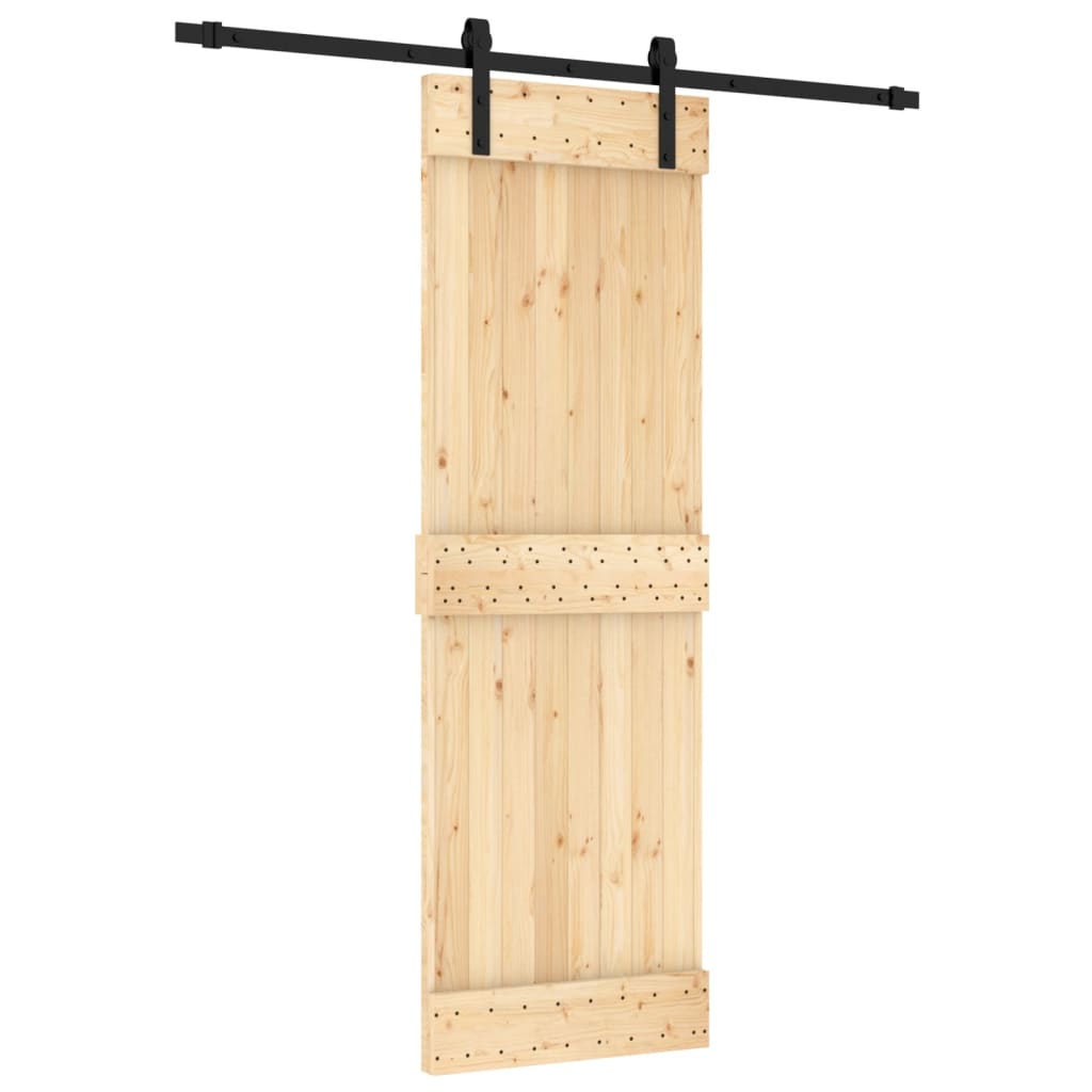 Schuifdeur met beslag 70x210 cm massief grenenhout