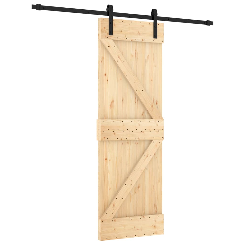 Schuifdeur met beslag 70x210 cm massief grenenhout