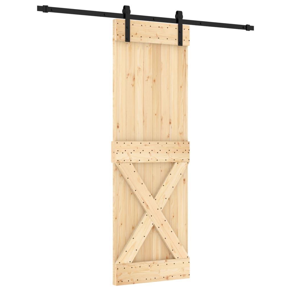 Schuifdeur met beslag 70x210 cm massief grenenhout