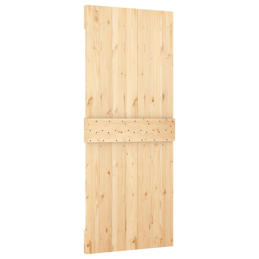 Schuifdeur met beslag 90x210 cm massief grenenhout