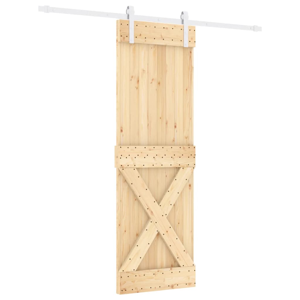 Schuifdeur met beslag 70x210 cm massief grenenhout