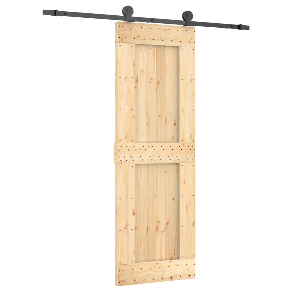 Schuifdeur met beslag 70x210 cm massief grenenhout