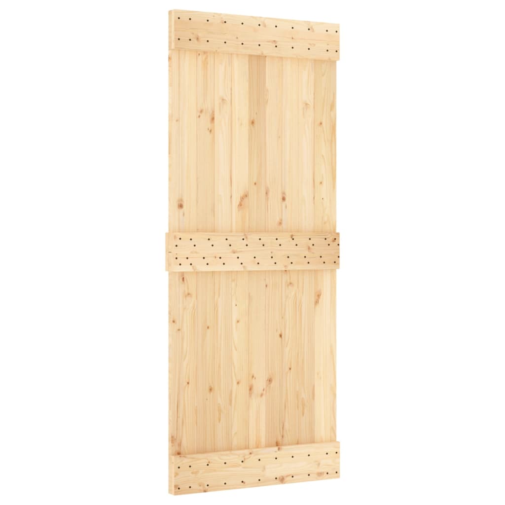 Schuifdeur met beslag 85x210 cm massief grenenhout