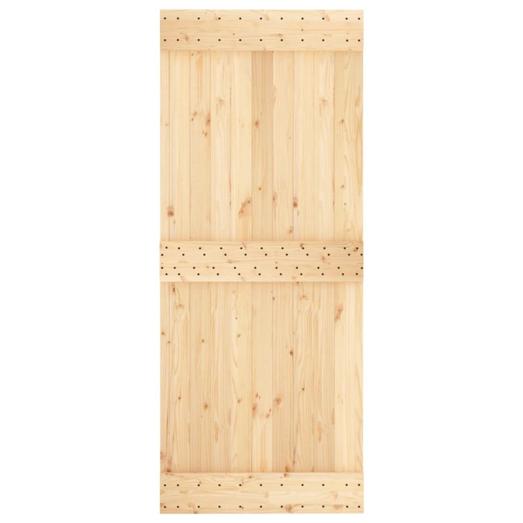 Schuifdeur met beslag 85x210 cm massief grenenhout