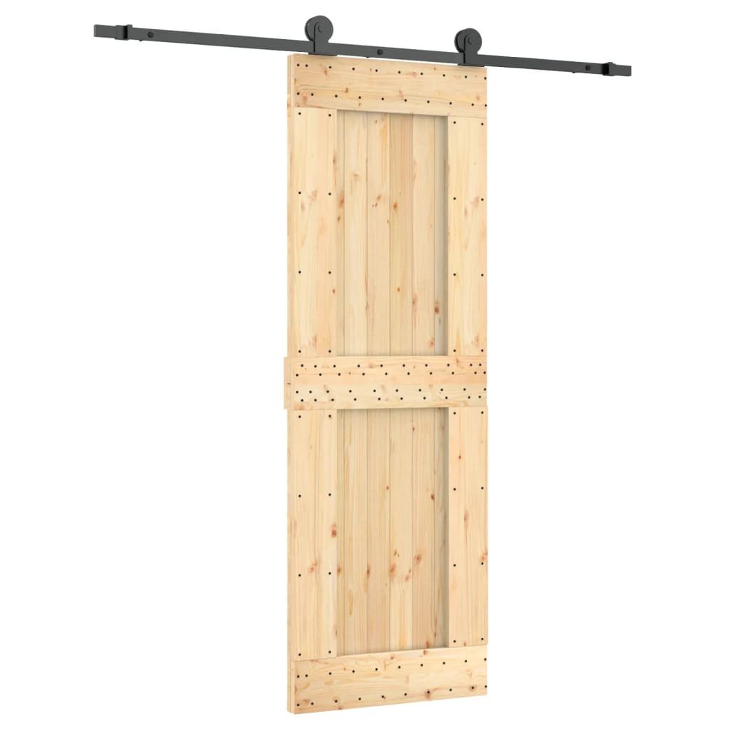 Schuifdeur met beslag 70x210 cm massief grenenhout