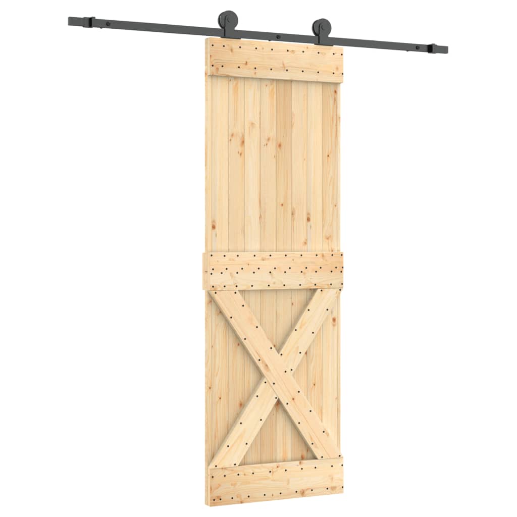 Schuifdeur met beslag 70x210 cm massief grenenhout