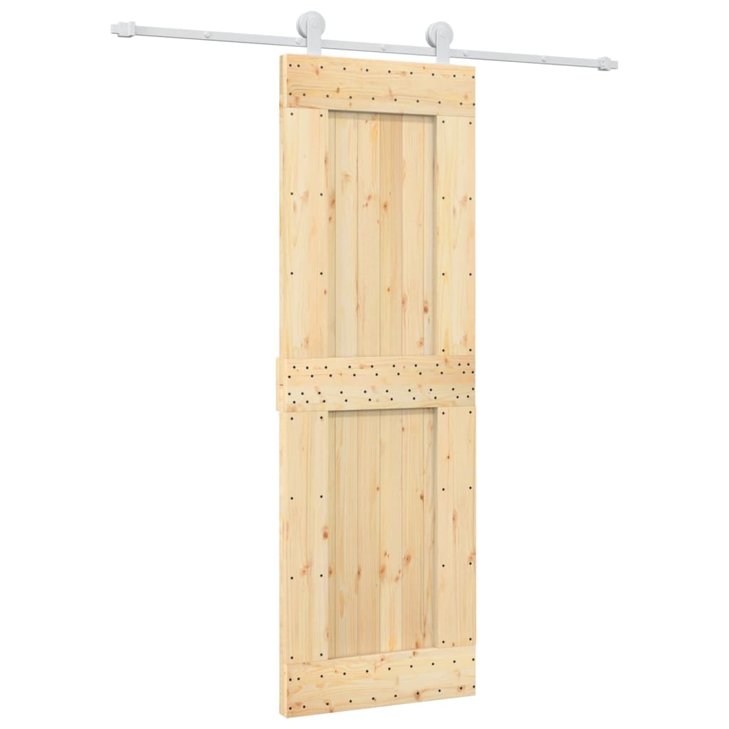 Schuifdeur met beslag 70x210 cm massief grenenhout