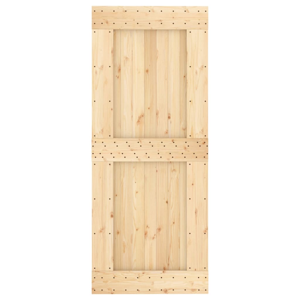 Schuifdeur met beslag 85x210 cm massief grenenhout