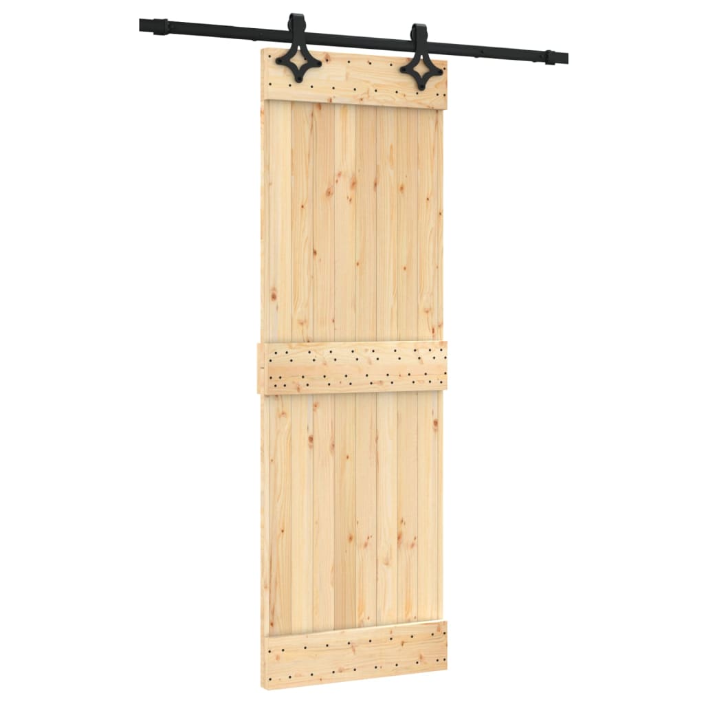 Schuifdeur met beslag 70x210 cm massief grenenhout