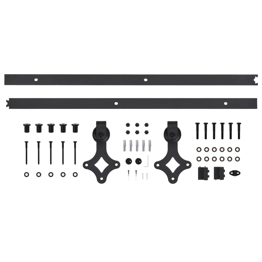 Schuifdeur met beslag 80x210 cm massief grenenhout