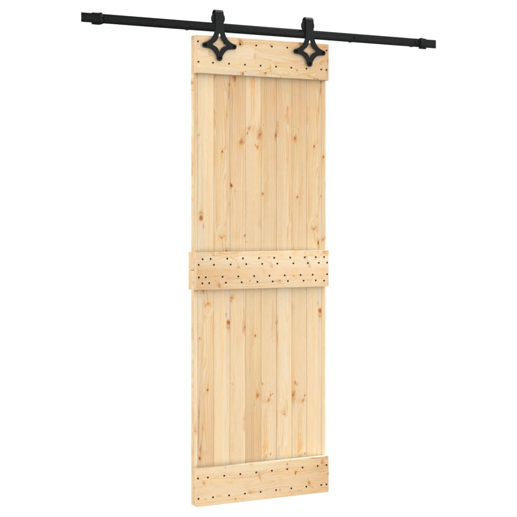 Schuifdeur met beslag 70x210 cm massief grenenhout