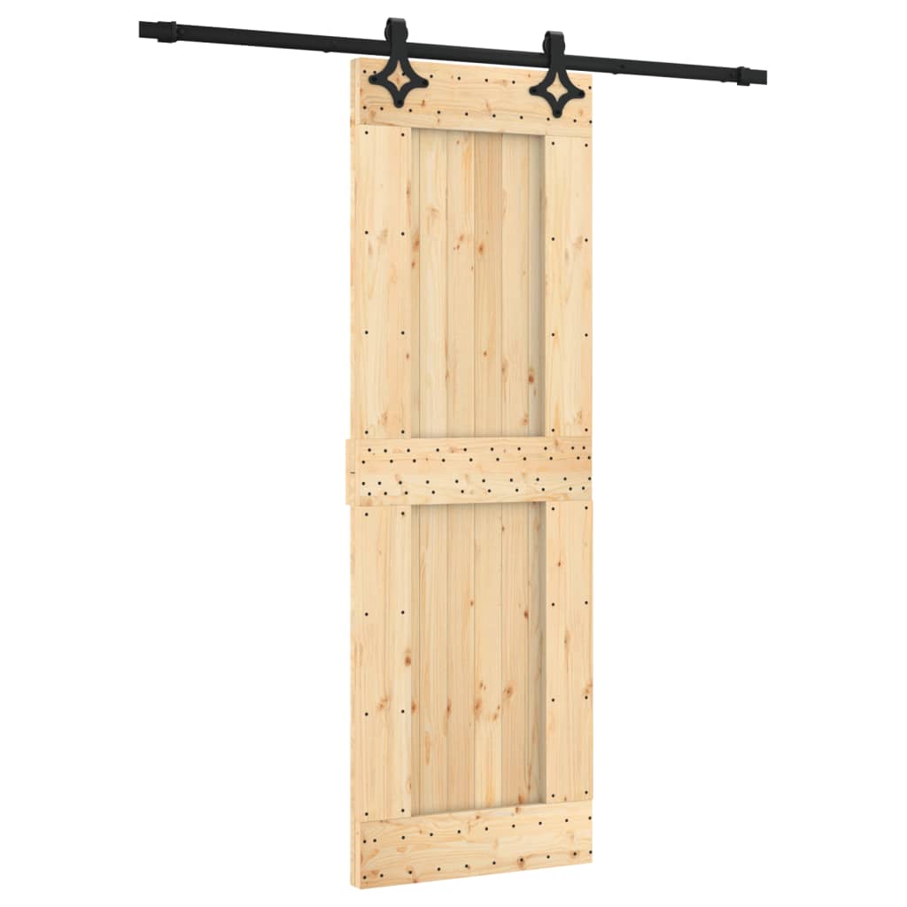 Schuifdeur met beslag 70x210 cm massief grenenhout