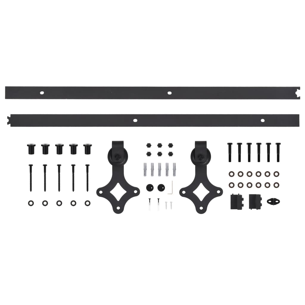 Schuifdeur met beslag 100x210 cm massief grenenhout