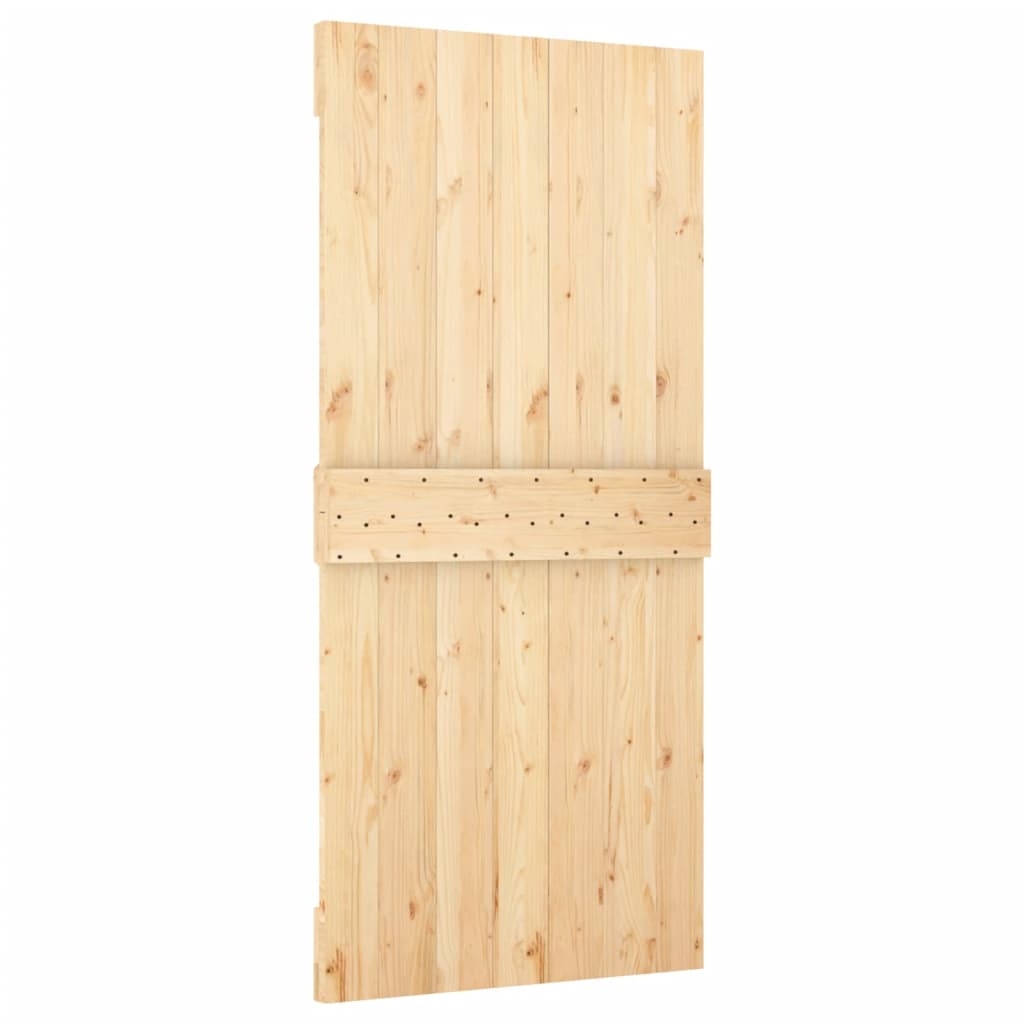 Schuifdeur met beslag 90x210 cm massief grenenhout