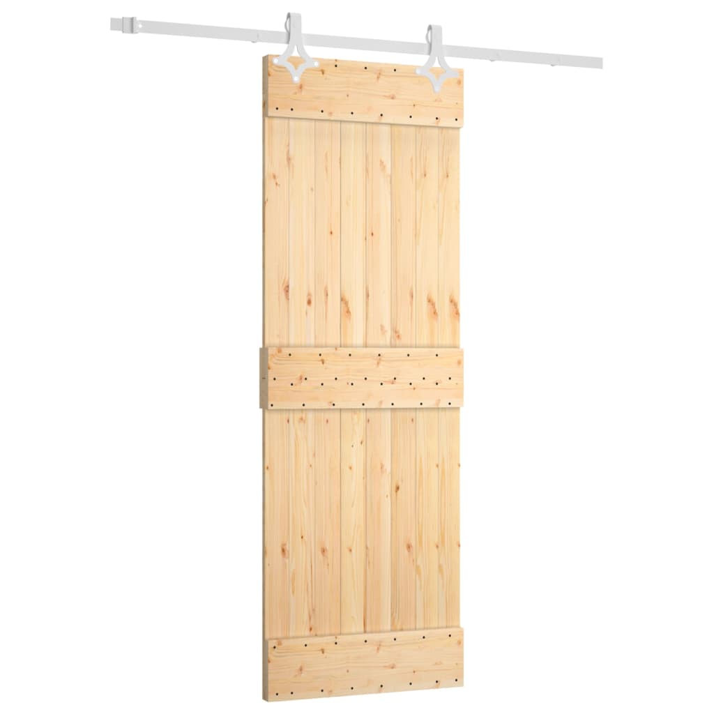 Schuifdeur met beslag 70x210 cm massief grenenhout