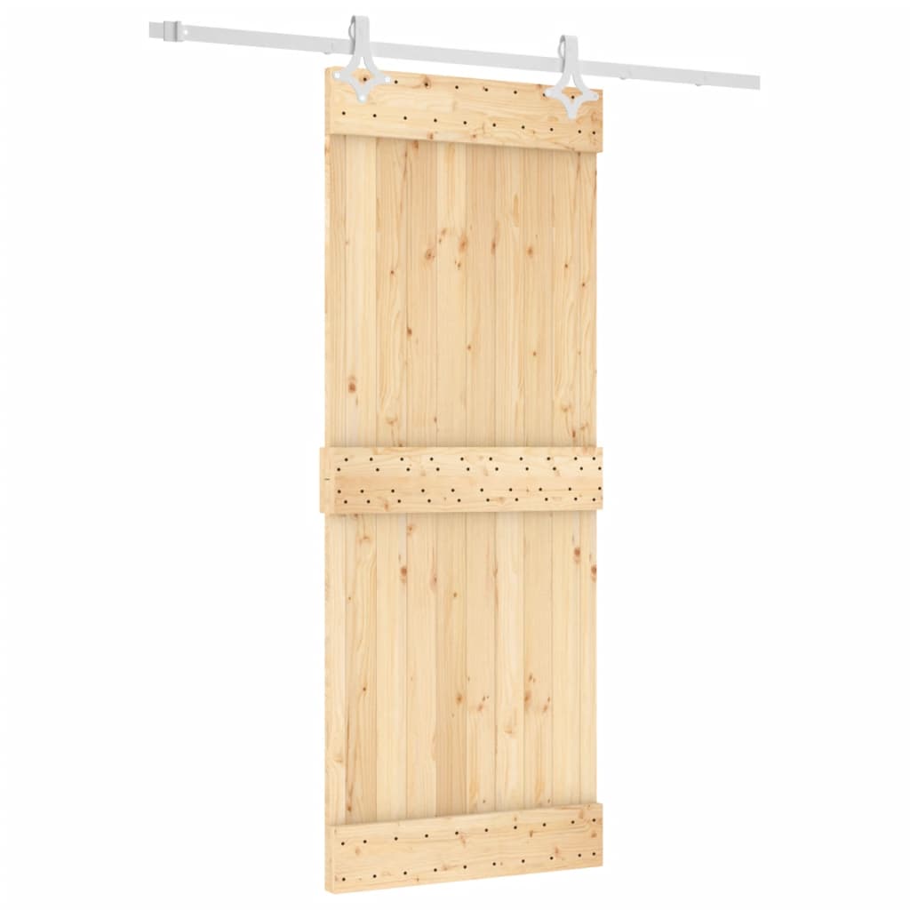 Schuifdeur met beslag 80x210 cm massief grenenhout