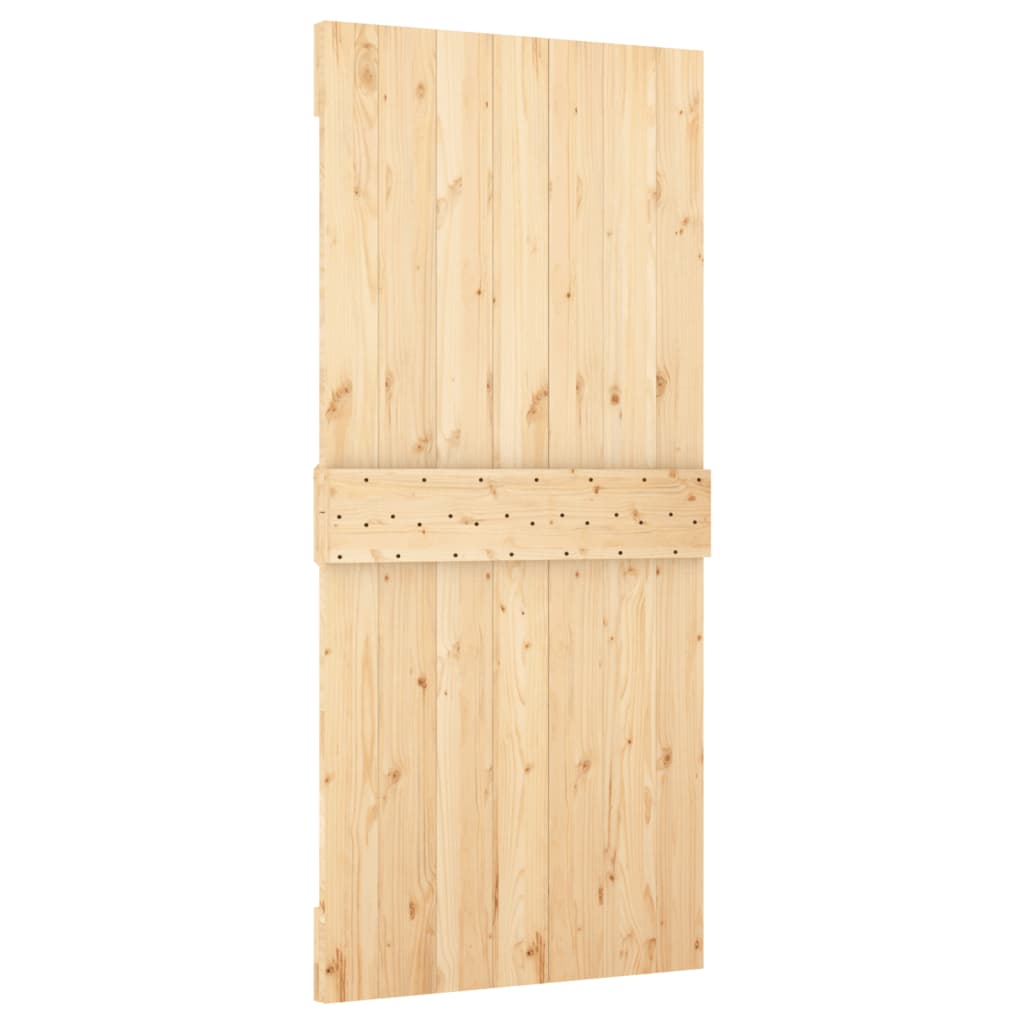 Schuifdeur met beslag 100x210 cm massief grenenhout