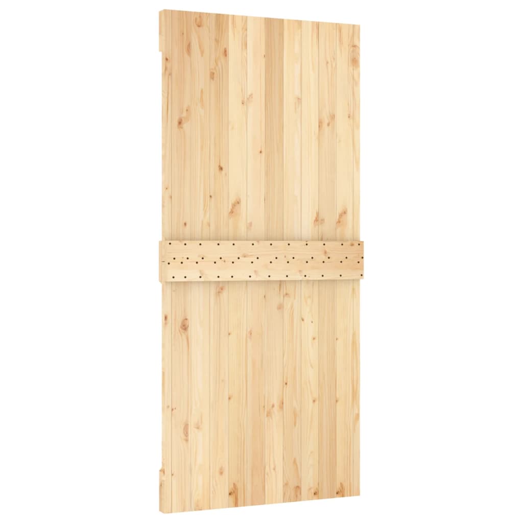 Schuifdeur met beslag 95x210 cm massief grenenhout