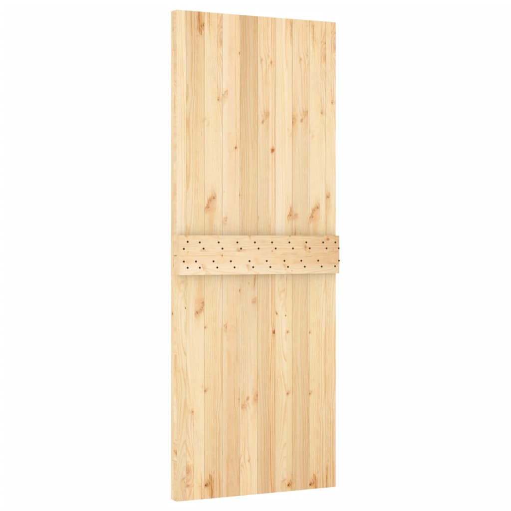 Schuifdeur met beslag 80x210 cm massief grenenhout