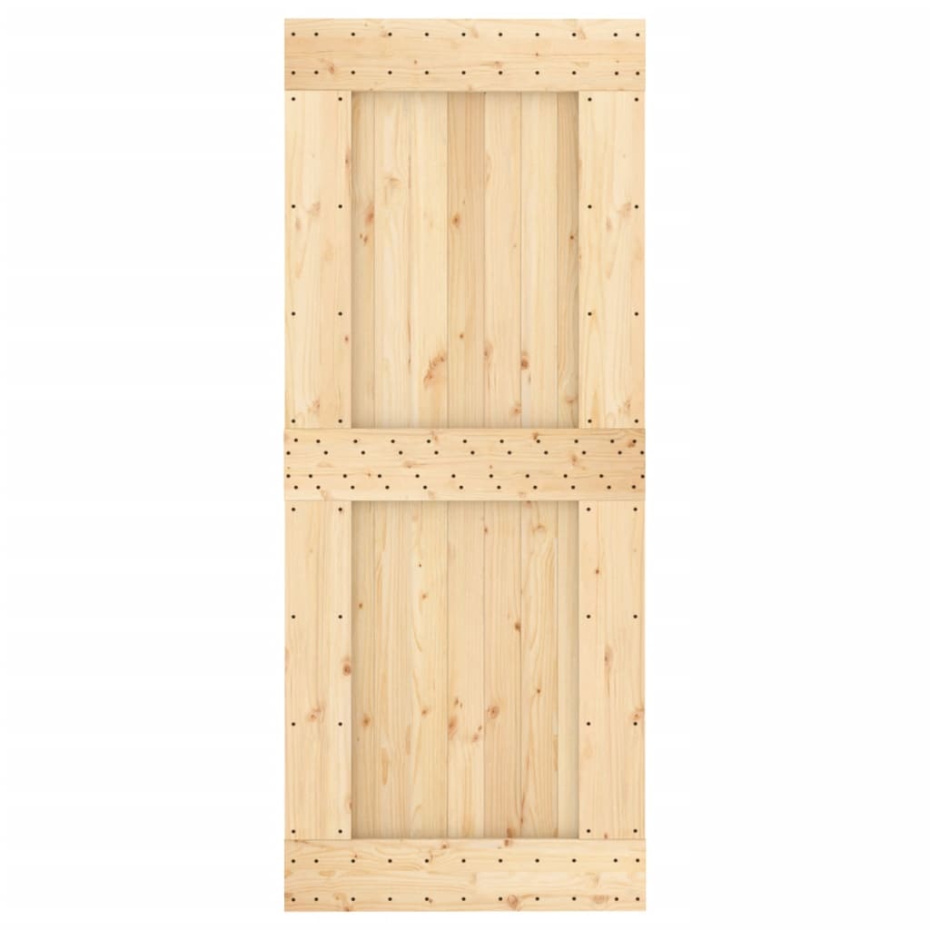 Schuifdeur met beslag 85x210 cm massief grenenhout