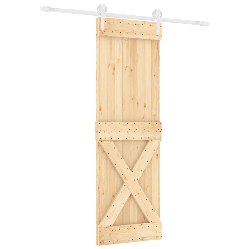 Schuifdeur met beslag 70x210 cm massief grenenhout