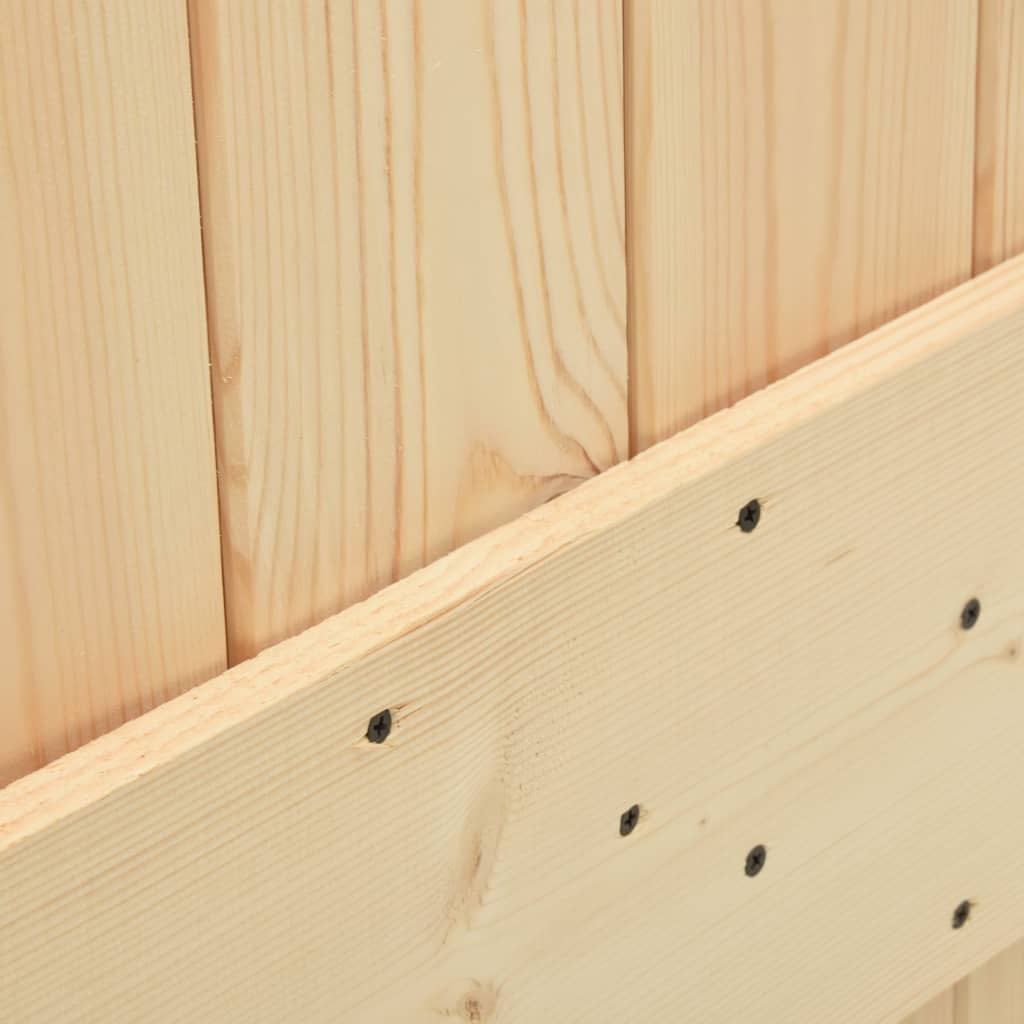 Schuifdeur met beslag 100x210 cm massief grenenhout
